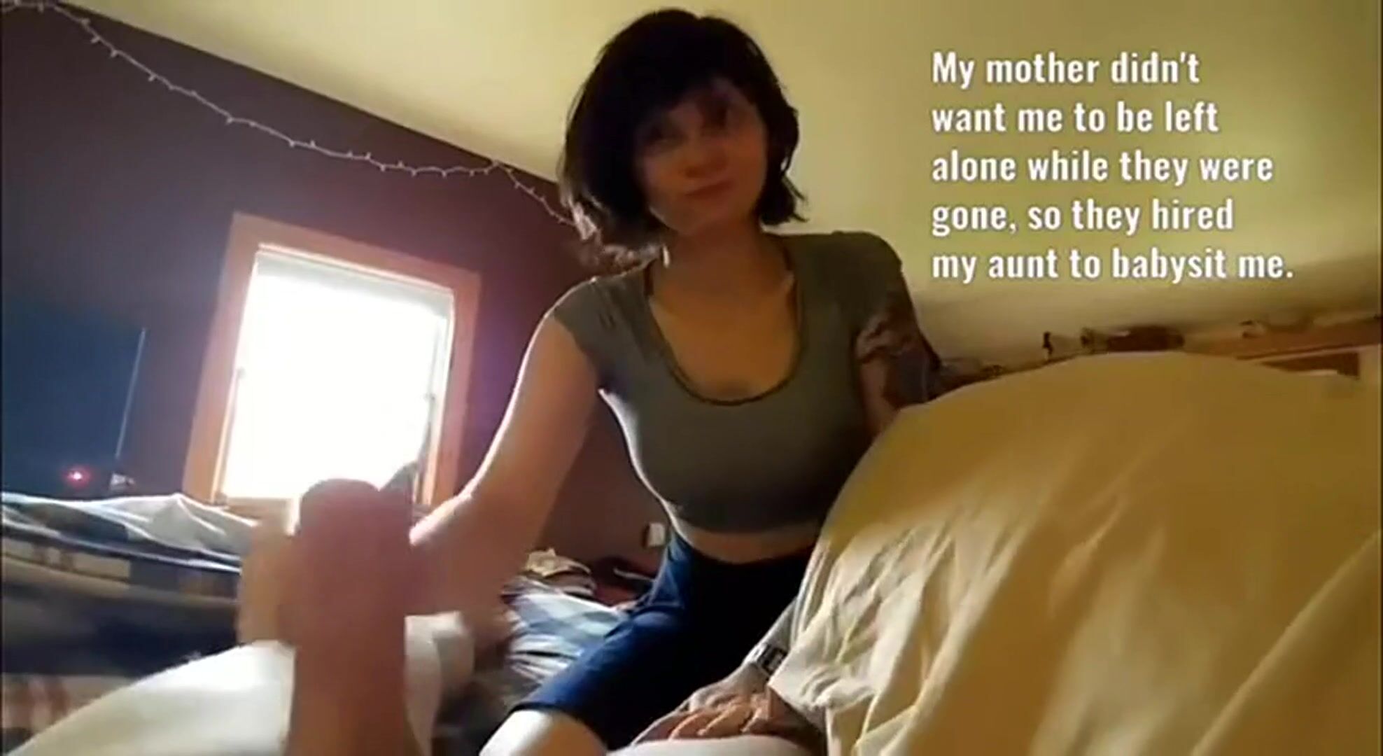 Auntie babysits me while my parents are away