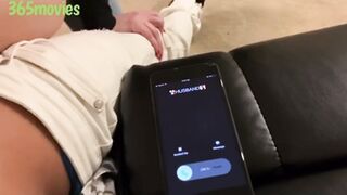 Cowgirl: Blonde Cougar Answers Phone Call from Husband at Work on Lunch #2